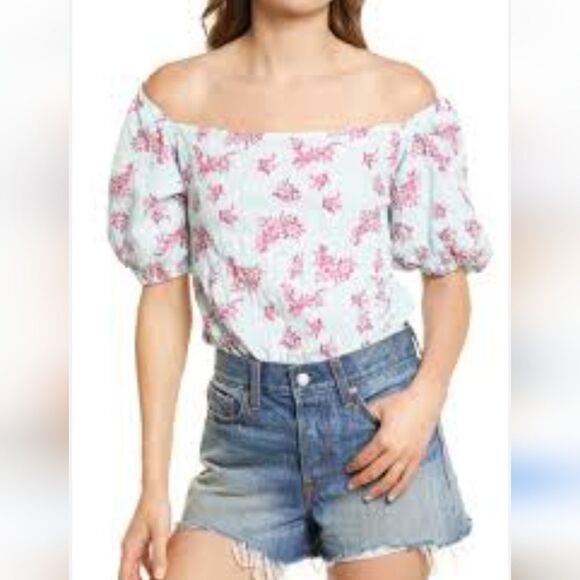 Free People Crinkle Square Neck Blouse Bodysuit 'ANGELA' in Mint Size m - Picture 10 of 16